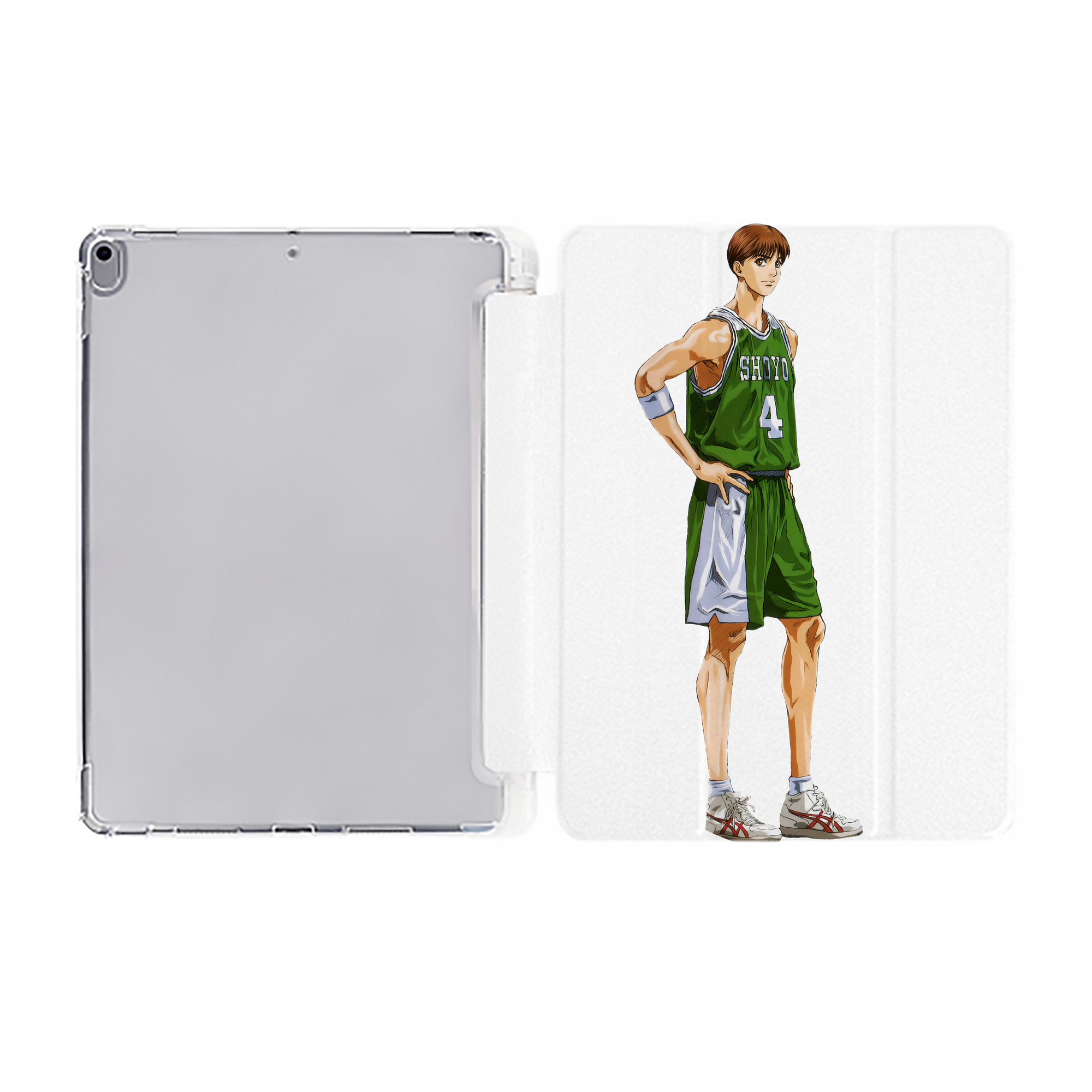 （画像用） SLAM DUNK／スラムダンク IPad ケース ペン収納付き 三つ折りスタンド PUレザー×シリコン 対応機種9.5/10.5/10.9インチ